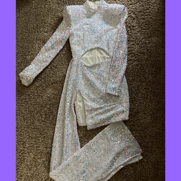 White sequin dress - Picture 2 of 3